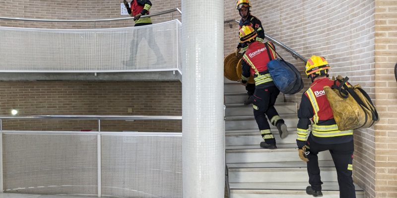 El Departamento de Salud del Vinalopó realiza simulacros de emergencia contra incendios
